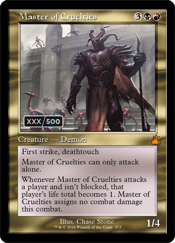 Master of Cruelties (Retro) (Serialized) [Ravnica Remastered] | Spectrum Games