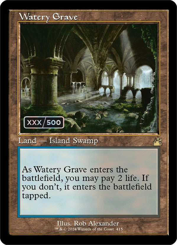 Watery Grave (Retro) (Serialized) [Ravnica Remastered] | Spectrum Games