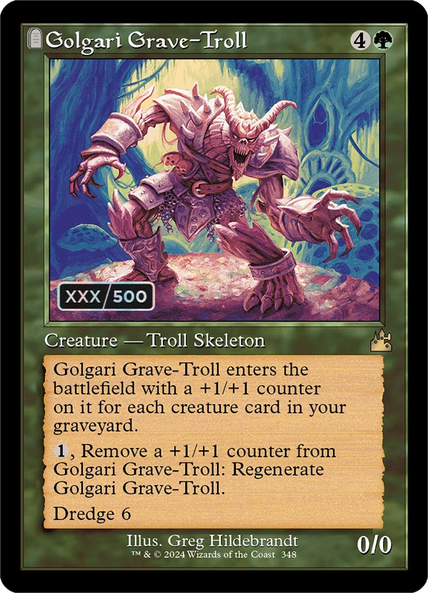 Golgari Grave-Troll (Retro) (Serialized) [Ravnica Remastered] | Spectrum Games