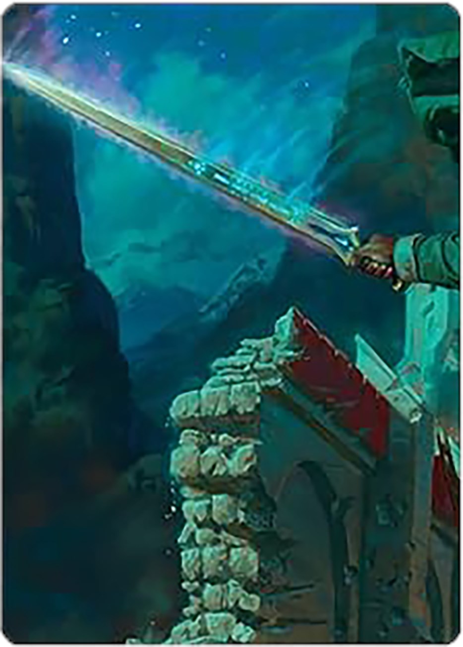 Anduril, Narsil Reforged Art Card [The Lord of the Rings: Tales of Middle-earth Art Series] | Spectrum Games