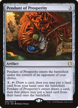 Pendant of Prosperity [Commander 2019] | Spectrum Games