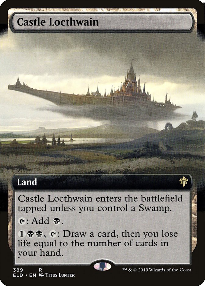 Castle Locthwain (Extended Art) [Throne of Eldraine] | Spectrum Games