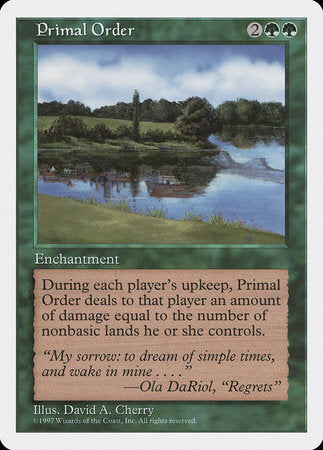 Primal Order [Fifth Edition] | Spectrum Games