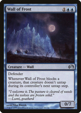 Wall of Frost [Planechase 2012] | Spectrum Games