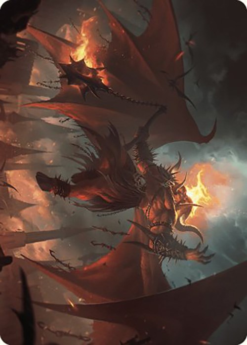 Rakdos, Patron of Chaos Art Card (22/49) [Murders at Karlov Manor Art Series] | Spectrum Games