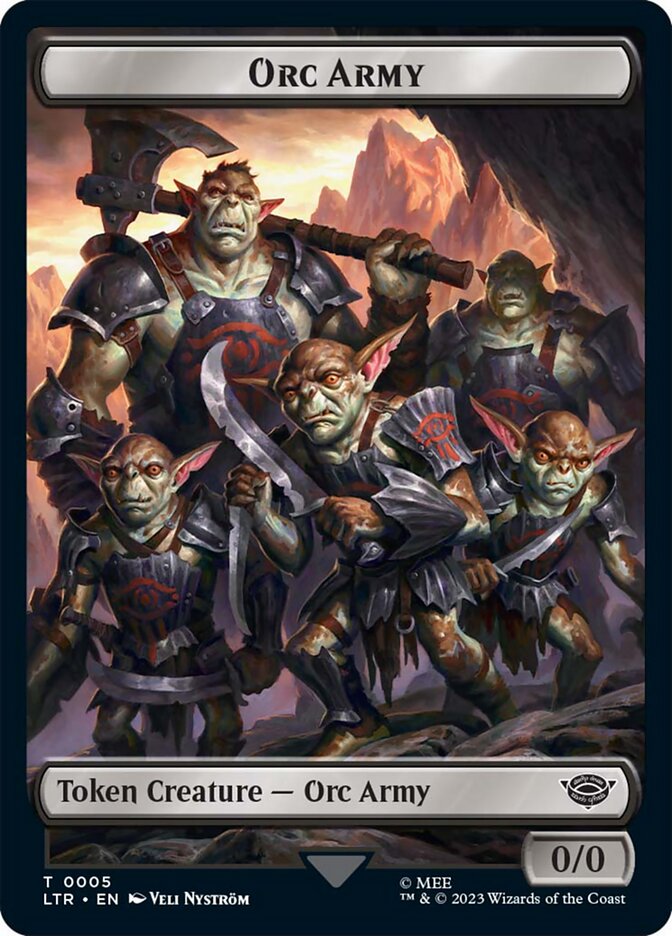 Orc Army Token (05) [The Lord of the Rings: Tales of Middle-Earth Tokens] | Spectrum Games