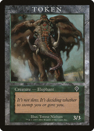 Elephant Token (Invasion) [Magic Player Rewards 2001] | Spectrum Games