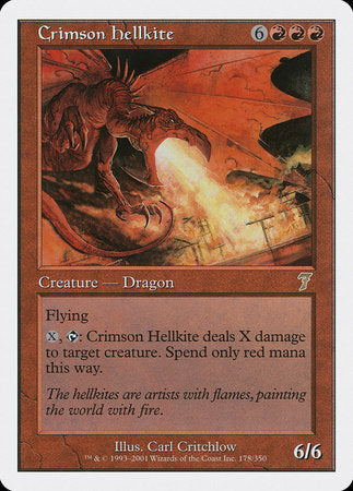 Crimson Hellkite [Seventh Edition] | Spectrum Games