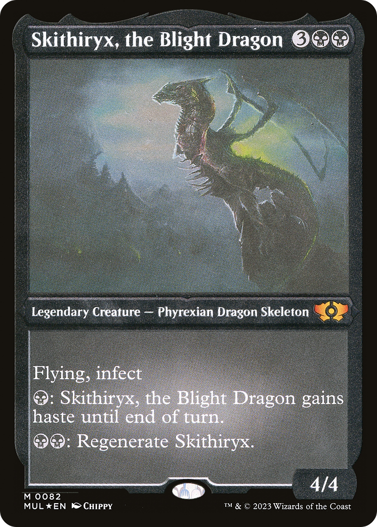 Skithiryx, the Blight Dragon (Foil Etched) [Multiverse Legends] | Spectrum Games