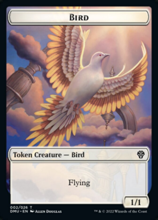 Bird (002) // Dragon Double-sided Token [Dominaria United Tokens] | Spectrum Games
