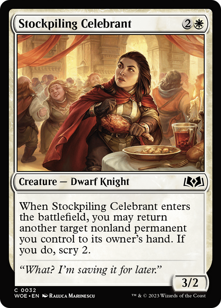 Stockpiling Celebrant [Wilds of Eldraine] | Spectrum Games