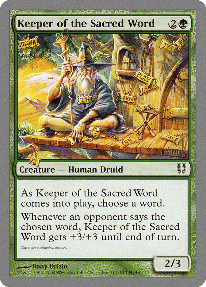 Keeper of the Sacred Word [Unhinged] | Spectrum Games