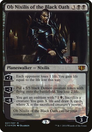 Ob Nixilis of the Black Oath (Commander 2014) [Commander 2014 Oversized] | Spectrum Games