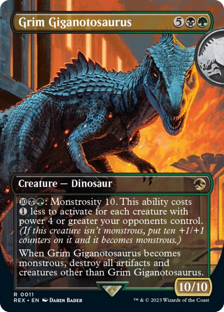 Grim Giganotosaurus (Borderless) [Jurassic World Collection] | Spectrum Games