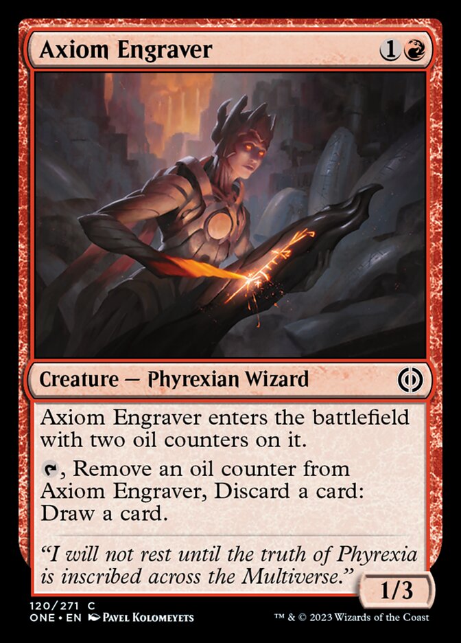 Axiom Engraver [Phyrexia: All Will Be One] | Spectrum Games