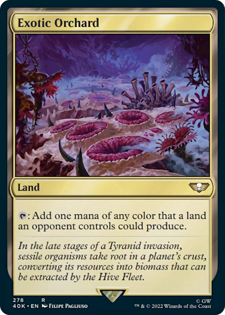 Exotic Orchard (Surge Foil) [Universes Beyond: Warhammer 40,000] | Spectrum Games