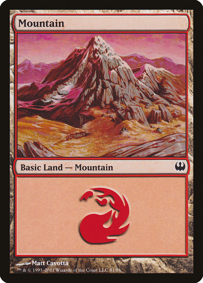 Mountain (81) [Duel Decks: Knights vs. Dragons] | Spectrum Games