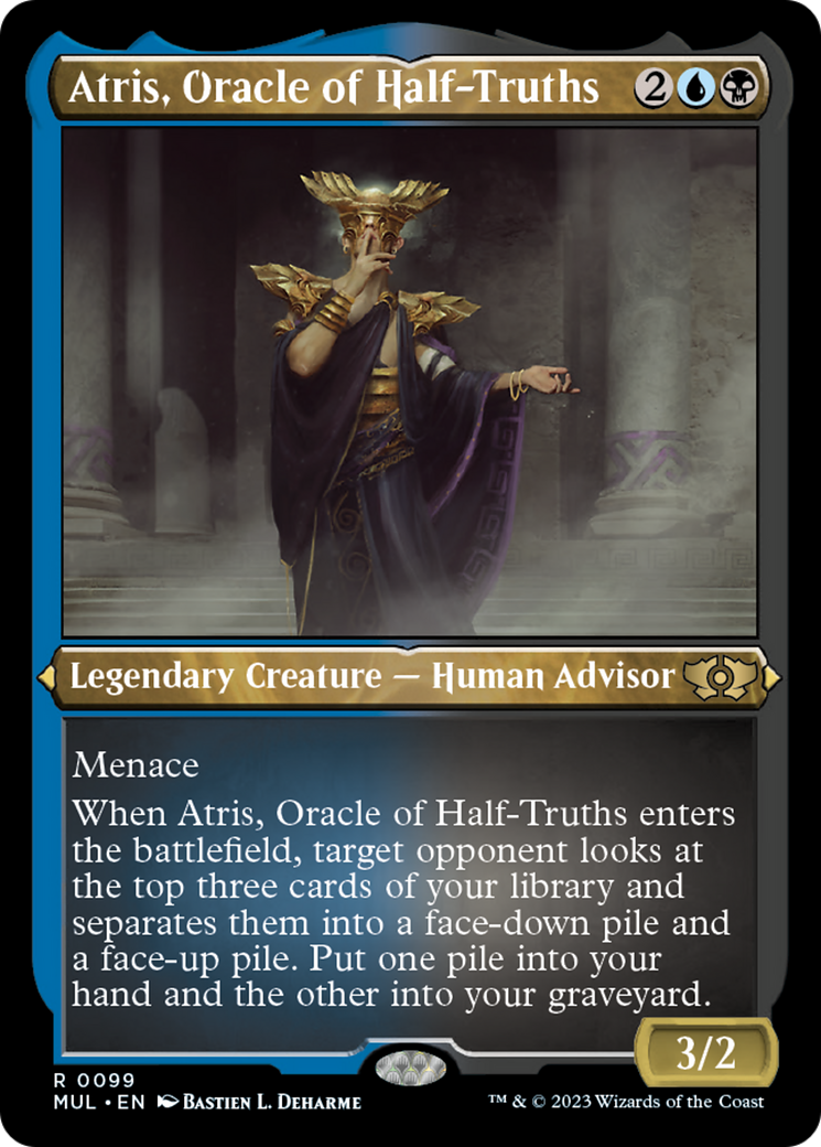 Atris, Oracle of Half-Truths (Foil Etched) [Multiverse Legends] | Spectrum Games