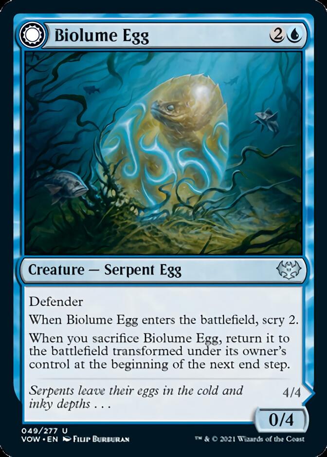Biolume Egg // Biolume Serpent [Innistrad: Crimson Vow] | Spectrum Games