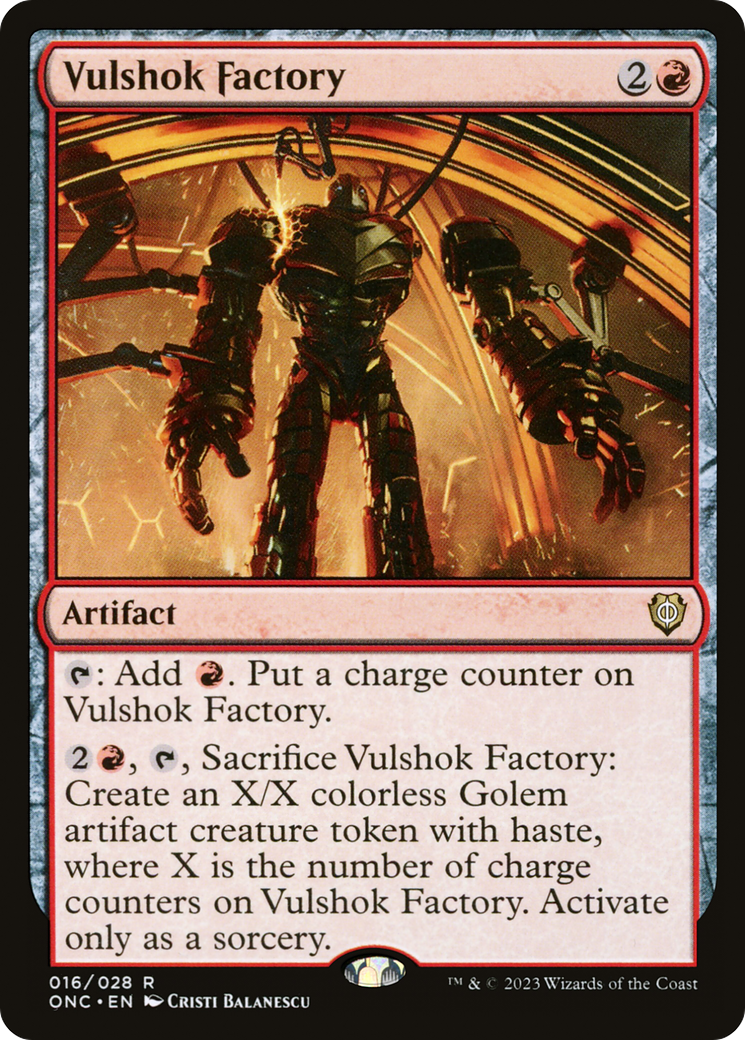 Vulshok Factory [Phyrexia: All Will Be One Commander] | Spectrum Games