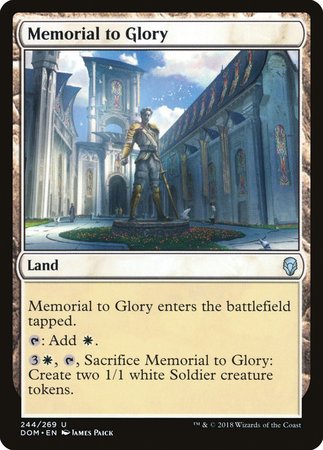 Memorial to Glory [Dominaria] | Spectrum Games