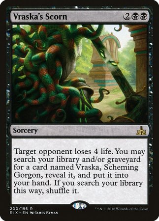 Vraska's Scorn [Rivals of Ixalan] | Spectrum Games