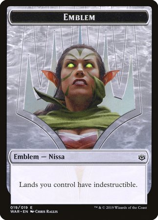 Emblem - Nissa, Who Shakes the World [War of the Spark Tokens] | Spectrum Games