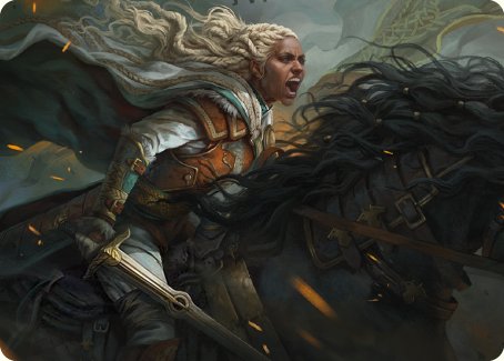 Eowyn, Fearless Knight Art Card [The Lord of the Rings: Tales of Middle-earth Art Series] | Spectrum Games