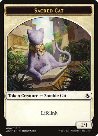 Sacred Cat Token [Amonkhet Tokens] | Spectrum Games