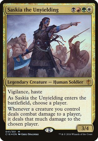 Saskia the Unyielding (Commander 2016) [Commander 2016 Oversized] | Spectrum Games