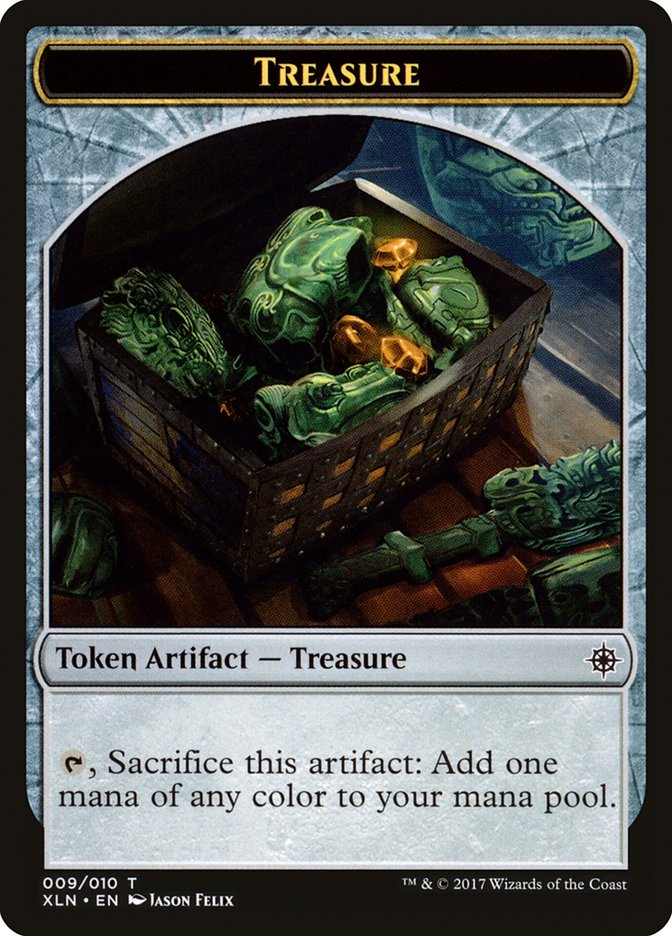 Treasure (009/010) [Ixalan Tokens] | Spectrum Games