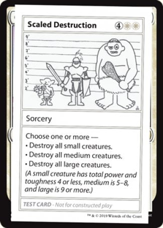 Scaled Destruction (2021 Edition) [Mystery Booster Playtest Cards] | Spectrum Games