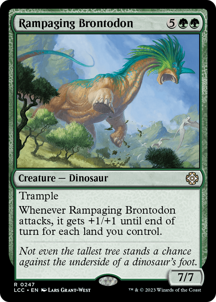 Rampaging Brontodon [The Lost Caverns of Ixalan Commander] | Spectrum Games