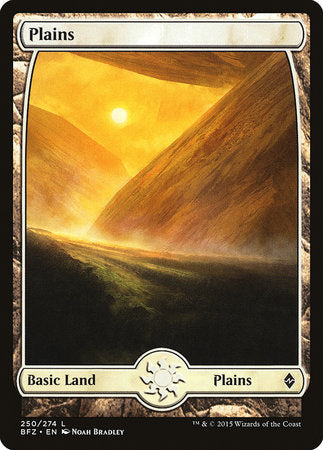 Plains (250) - Full Art [Battle for Zendikar] | Spectrum Games