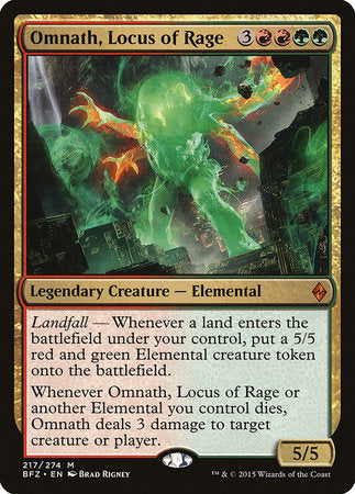 Omnath, Locus of Rage [Battle for Zendikar] | Spectrum Games