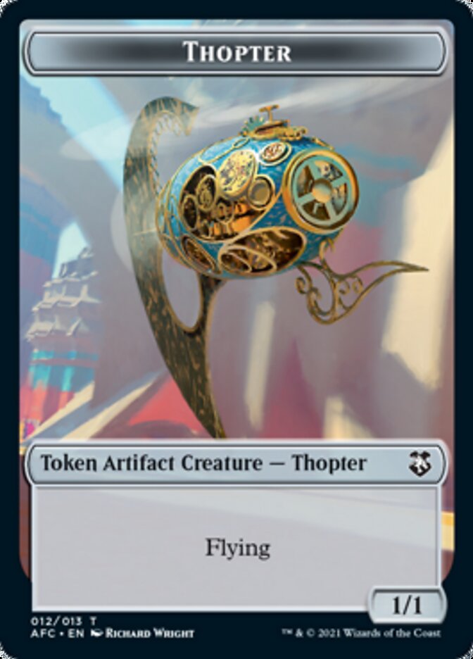 Thopter // Treasure Double-sided Token [Dungeons & Dragons: Adventures in the Forgotten Realms Commander Tokens] | Spectrum Games