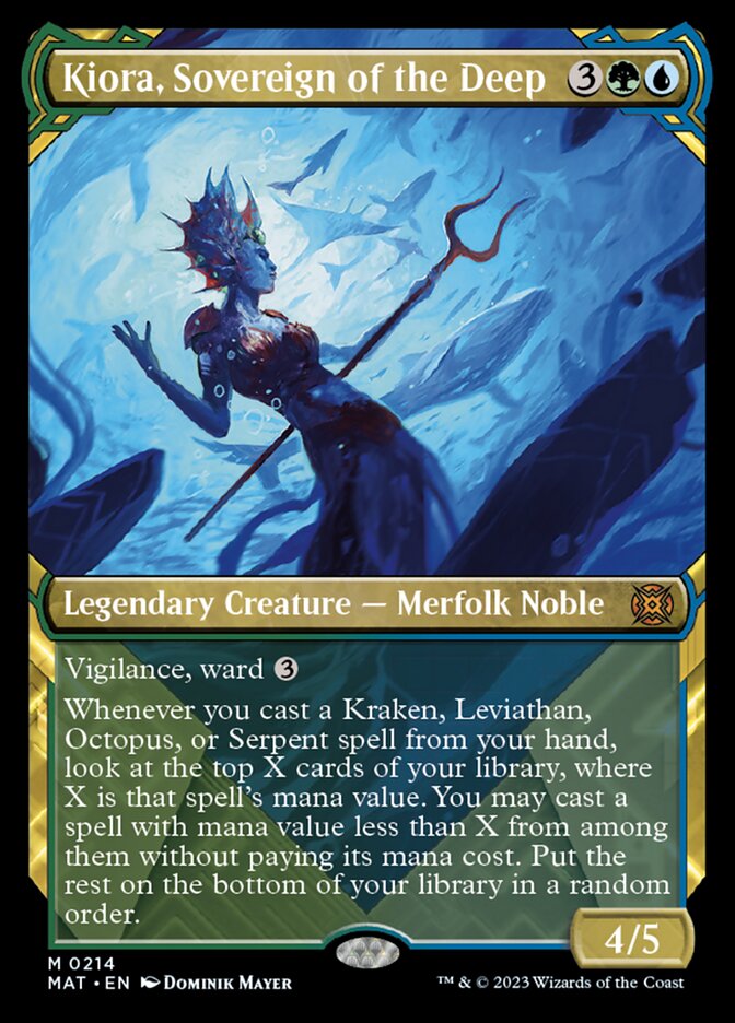 Kiora, Sovereign of the Deep (Showcase Halo Foil) [March of the Machine: The Aftermath] | Spectrum Games