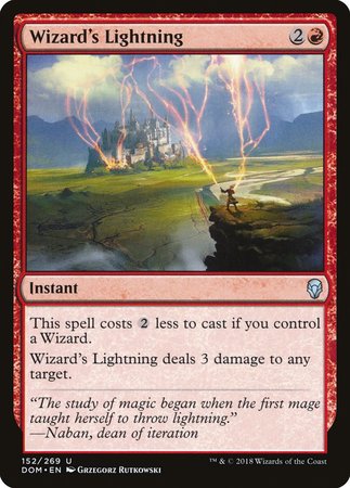 Wizard's Lightning [Dominaria] | Spectrum Games