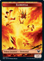 Elemental // Spirit (009) Double-sided Token [Kamigawa: Neon Dynasty Commander Tokens] | Spectrum Games