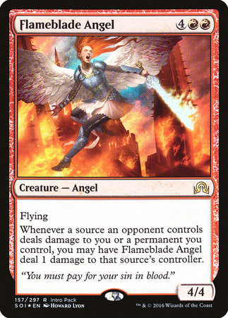 Flameblade Angel [Shadows over Innistrad Promos] | Spectrum Games