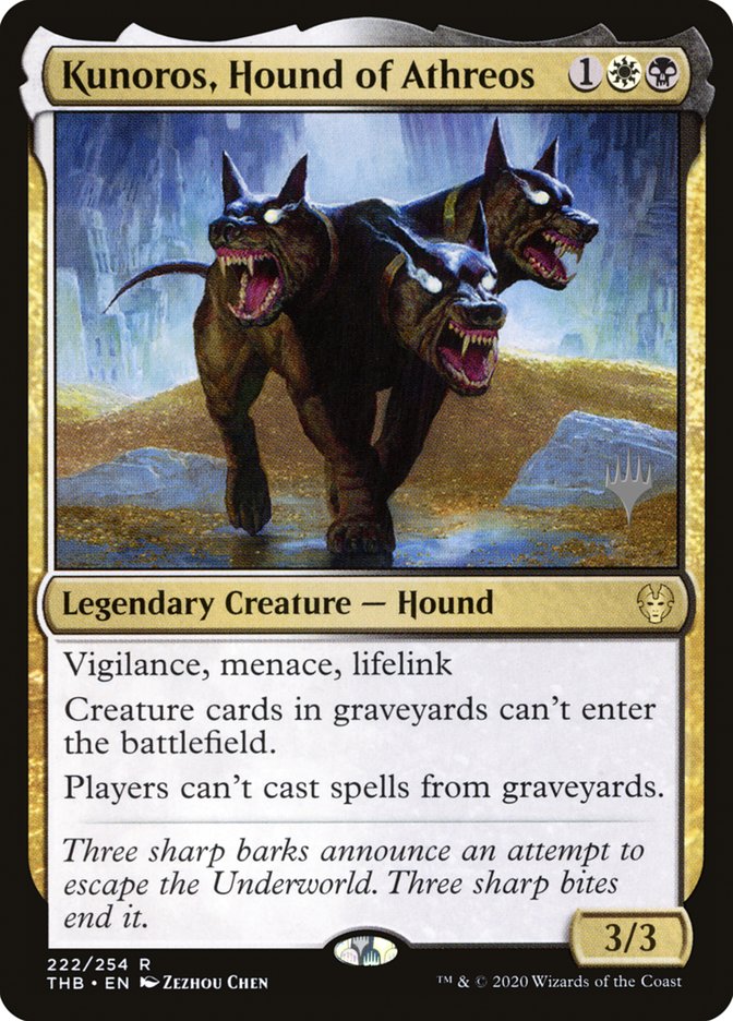 Kunoros, Hound of Athreos (Promo Pack) [Theros Beyond Death Promos] | Spectrum Games