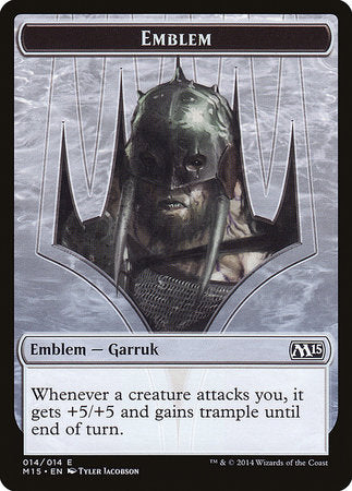 Emblem - Garruk, Apex Predator [Magic 2015 Tokens] | Spectrum Games