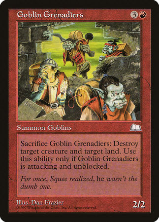 Goblin Grenadiers [Weatherlight] | Spectrum Games