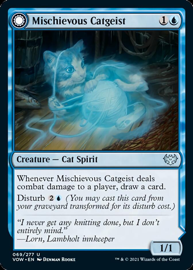 Mischievous Catgeist // Catlike Curiosity [Innistrad: Crimson Vow] | Spectrum Games