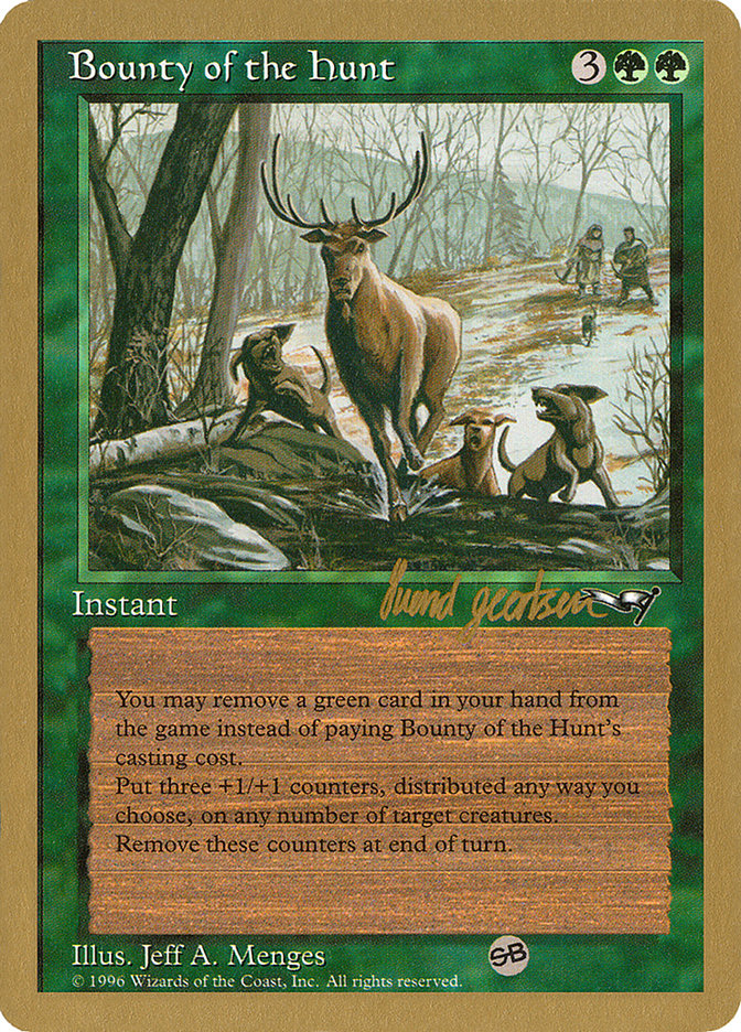 Bounty of the Hunt (Svend Geertsen) (SB) [World Championship Decks 1997] | Spectrum Games