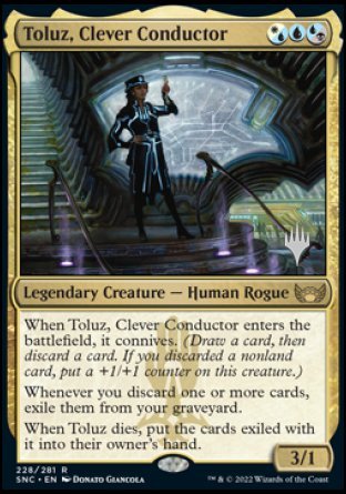 Toluz, Clever Conductor (Promo Pack) [Streets of New Capenna Promos] | Spectrum Games