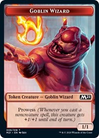 Goblin Wizard // Treasure Double-sided Token [Core Set 2021 Tokens] | Spectrum Games