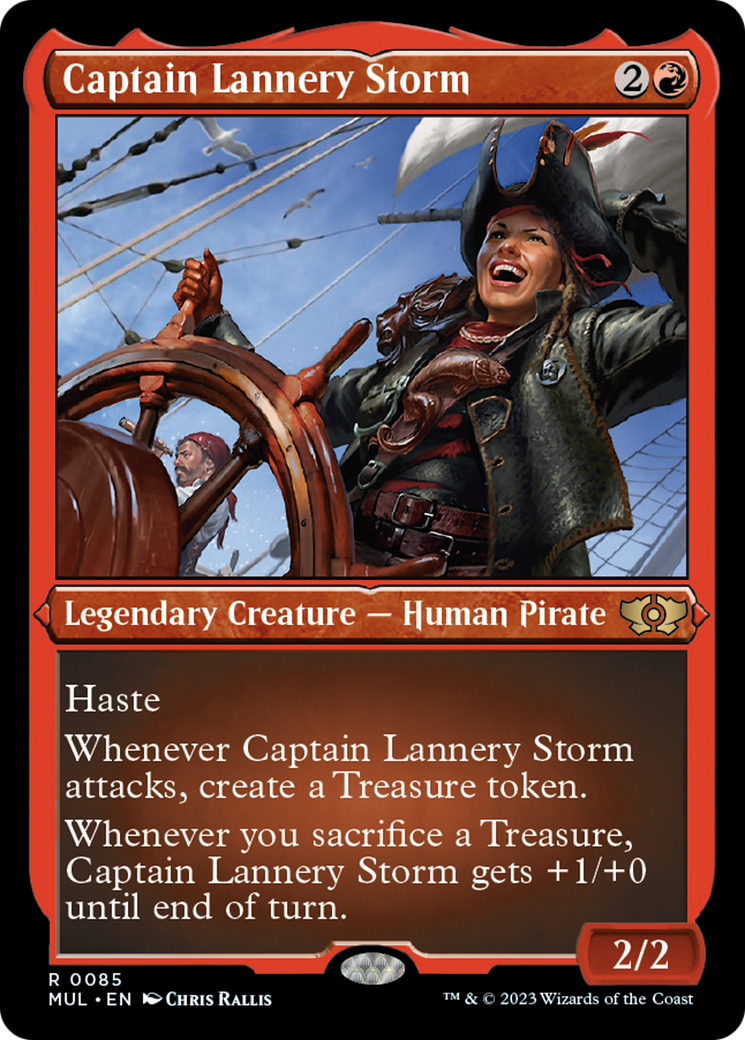 Captain Lannery Storm (Foil Etched) [Multiverse Legends] | Spectrum Games