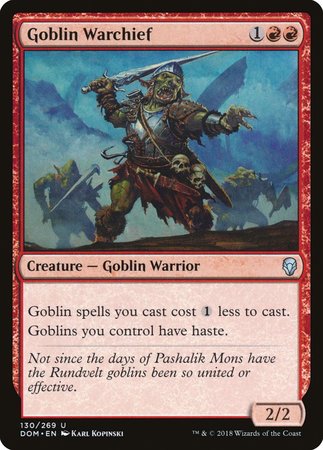 Goblin Warchief [Dominaria] | Spectrum Games