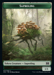 Saproling // Phyrexian Golem Double-sided Token [Double Masters 2022 Tokens] | Spectrum Games